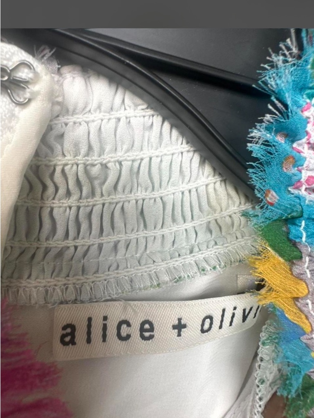 Rare Alice + Olivia x Basquiat graphic print Evelyn Maxi Dress - Picture 6 of 8